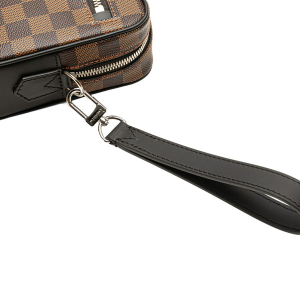 ルイ ヴィトン ダミエ ポシェット カサイ セカンドバッグ ポーチ N41663 ブラウン PVC レザー レディース LOUIS VUITTON 【中古】