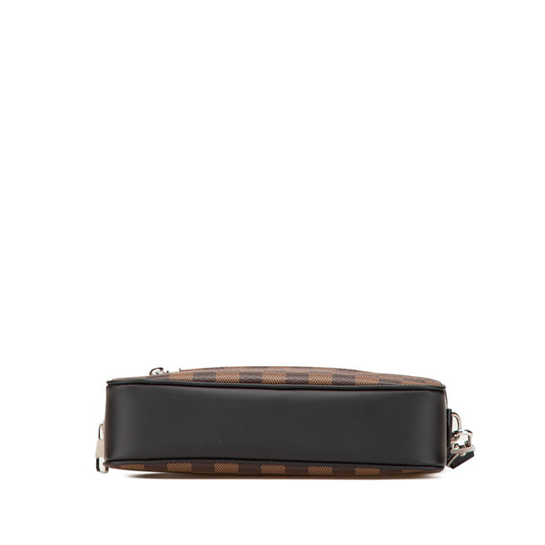 ルイ ヴィトン ダミエ ポシェット カサイ セカンドバッグ ポーチ N41663 ブラウン PVC レザー レディース LOUIS VUITTON 【中古】