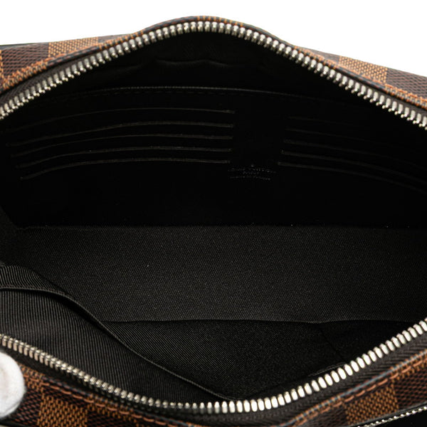 ルイ ヴィトン ダミエ ポシェット カサイ セカンドバッグ ポーチ N41663 ブラウン PVC レザー レディース LOUIS VUITTON 【中古】