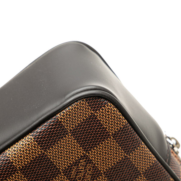 ルイ ヴィトン ダミエ ポシェット カサイ セカンドバッグ ポーチ N41663 ブラウン PVC レザー レディース LOUIS VUITTON 【中古】