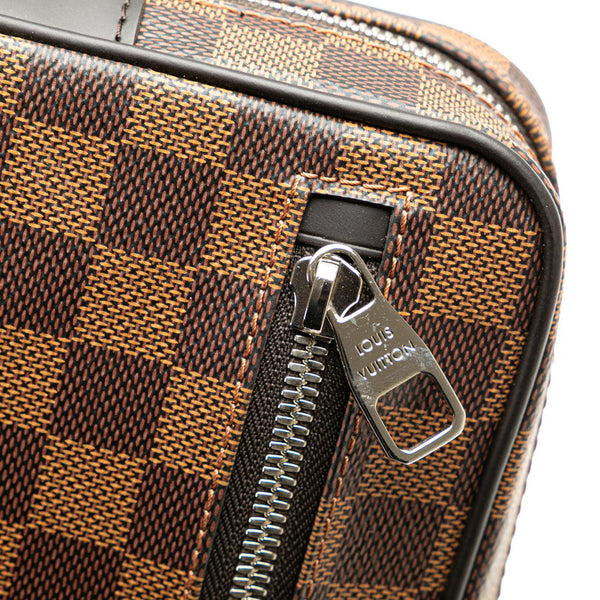 ルイ ヴィトン ダミエ ポシェット カサイ セカンドバッグ ポーチ N41663 ブラウン PVC レザー レディース LOUIS VUITTON 【中古】