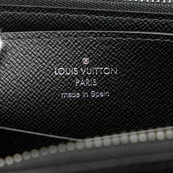 ルイ ヴィトン モノグラム エクリプス ジッピー XL ラウンドファスナー 長財布 M61698 ブラック PVC レザー レディース LOUIS VUITTON 【中古】