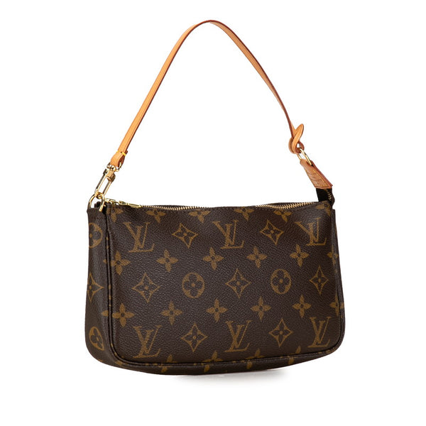 ルイ ヴィトン モノグラム ポシェット アクセソワール ハンドバッグ M51980 ブラウン PVC レザー レディース LOUIS VUITTON 【中古】