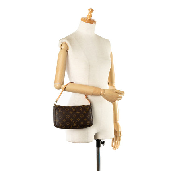 ルイ ヴィトン モノグラム ポシェット アクセソワール ハンドバッグ M51980 ブラウン PVC レザー レディース LOUIS VUITTON 【中古】