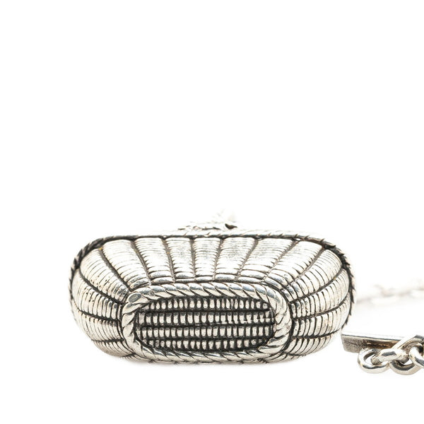 エルメス バスケット かご モチーフ チャーム SV925 シルバー レディース HERMES 【中古】