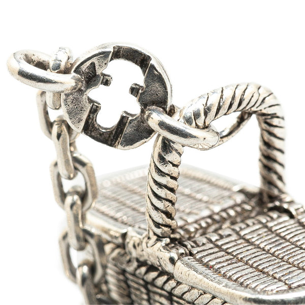 エルメス バスケット かご モチーフ チャーム SV925 シルバー レディース HERMES 【中古】