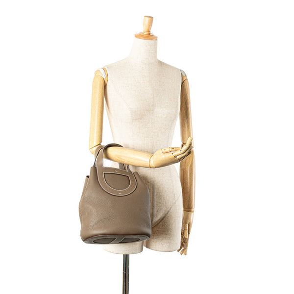 エルメス インザループ23 ハンドバッグ エトゥープ グレージュ トリヨンクレマンス レディース HERMES 【中古】
