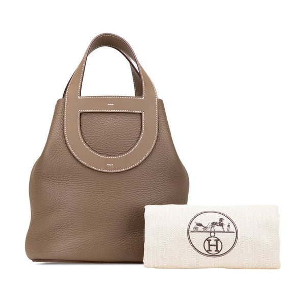 エルメス インザループ23 ハンドバッグ エトゥープ グレージュ トリヨンクレマンス レディース HERMES 【中古】