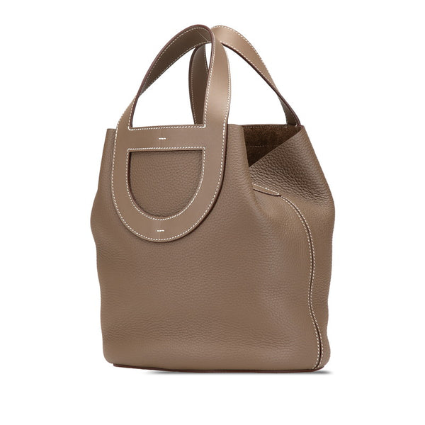 エルメス インザループ23 ハンドバッグ エトゥープ グレージュ トリヨンクレマンス レディース HERMES 【中古】