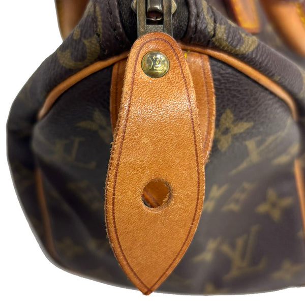 ルイ ヴィトン モノグラム スピーディ25 ミニボストンバッグ ハンドバッグ M41528 ブラウン PVC レザー レディース LOUIS VUITTON 【中古】