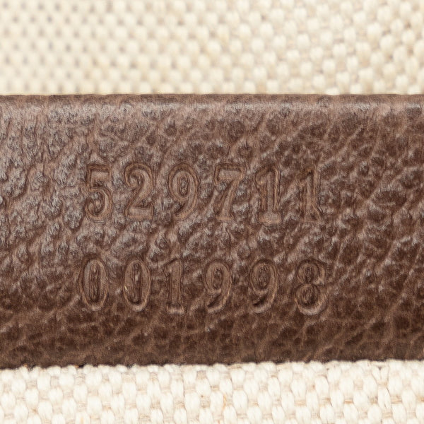 グッチ GGスプリーム クーリエ ウエストポーチ ボディバック 529711 ライトブラウン PVC レザー レディース GUCCI 【中古】