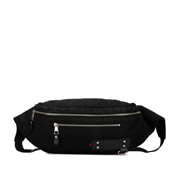 グッチ ウエストバッグ ボディバッグ 246409 ブラック ナイロン レザー レディース GUCCI 【中古】