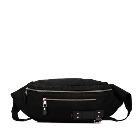 グッチ ウエストバッグ ボディバッグ 246409 ブラック ナイロン レザー レディース GUCCI 【中古】