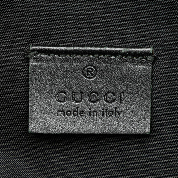 グッチ ウエストバッグ ボディバッグ 246409 ブラック ナイロン レザー レディース GUCCI 【中古】