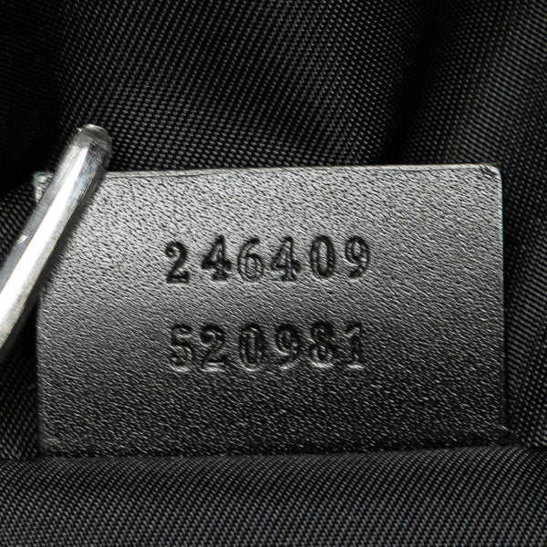 グッチ ウエストバッグ ボディバッグ 246409 ブラック ナイロン レザー レディース GUCCI 【中古】