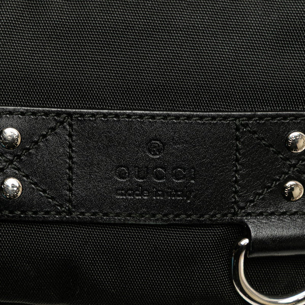 グッチ ウエストバッグ ボディバッグ 246409 ブラック ナイロン レザー レディース GUCCI 【中古】