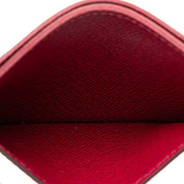 ルイ ヴィトン モノグラム ポルトカルト サーンプル  カードケース M60703 ブラウン フューシャ PVC レザー レディース LOUIS VUITTON 【中古】