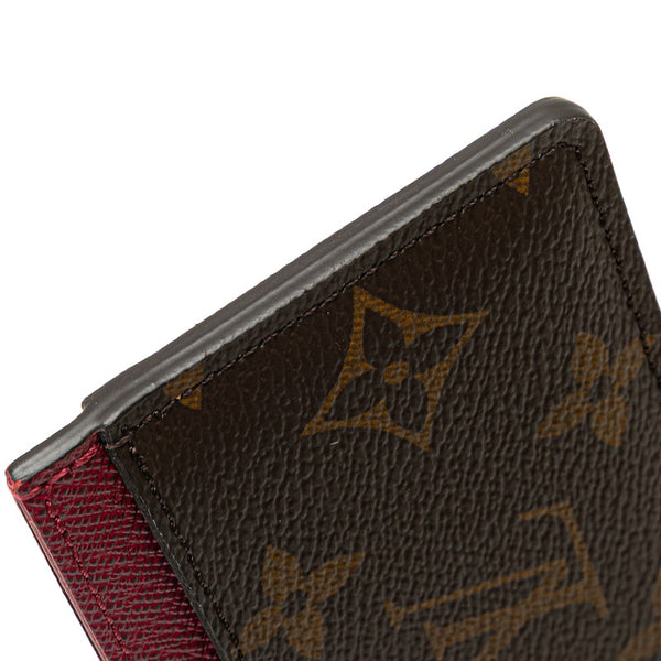 ルイ ヴィトン モノグラム ポルトカルト サーンプル  カードケース M60703 ブラウン フューシャ PVC レザー レディース LOUIS VUITTON 【中古】