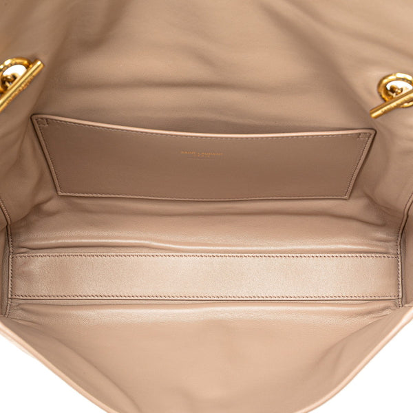 サンローラン ケイト 斜め掛け チェーン ショルダーバッグ ベージュ スエード レディース SAINT LAURENT 【中古】