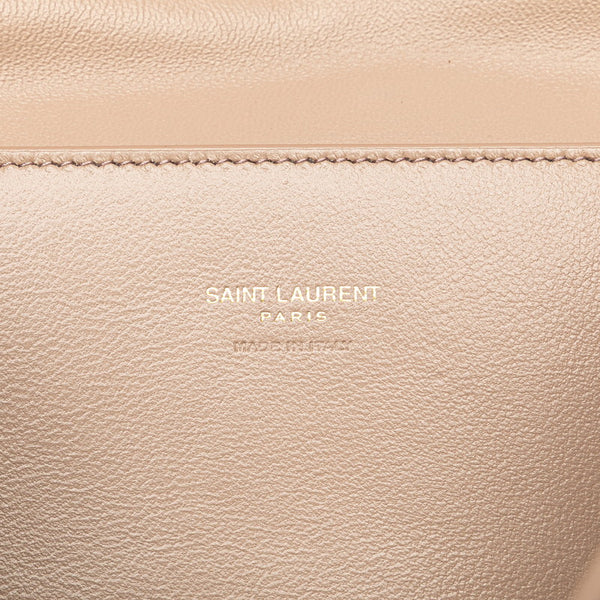 サンローラン ケイト 斜め掛け チェーン ショルダーバッグ ベージュ スエード レディース SAINT LAURENT 【中古】