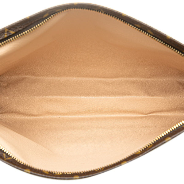 ルイ ヴィトン モノグラム ポッシュトワレット25 セカンドバッグ M47542 ブラウン PVC レザー レディース LOUIS VUITTON 【中古】