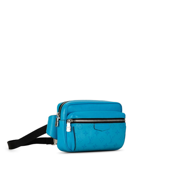 ルイ ヴィトン タイガラマ バムバッグ ボディバッグ ウエストバッグ M30459 ブルー レザー レディース LOUIS VUITTON 【中古】