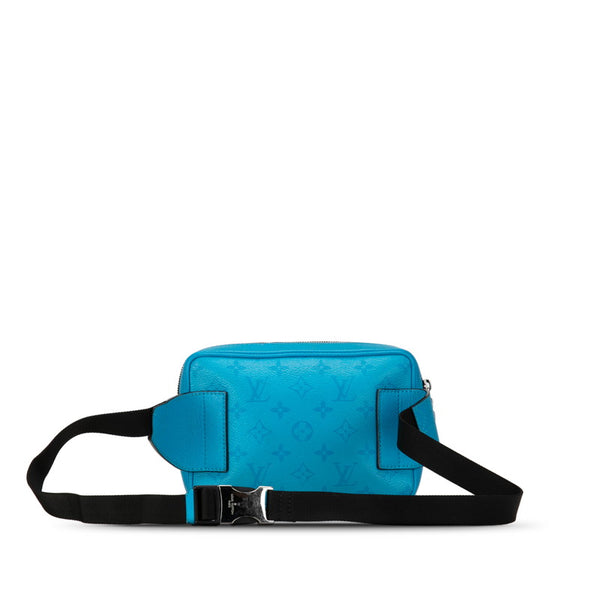 ルイ ヴィトン タイガラマ バムバッグ ボディバッグ ウエストバッグ M30459 ブルー レザー レディース LOUIS VUITTON 【中古】