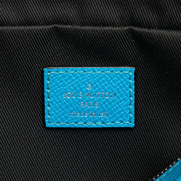 ルイ ヴィトン タイガラマ バムバッグ ボディバッグ ウエストバッグ M30459 ブルー レザー レディース LOUIS VUITTON 【中古】