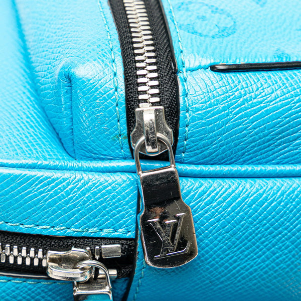ルイ ヴィトン タイガラマ バムバッグ ボディバッグ ウエストバッグ M30459 ブルー レザー レディース LOUIS VUITTON 【中古】