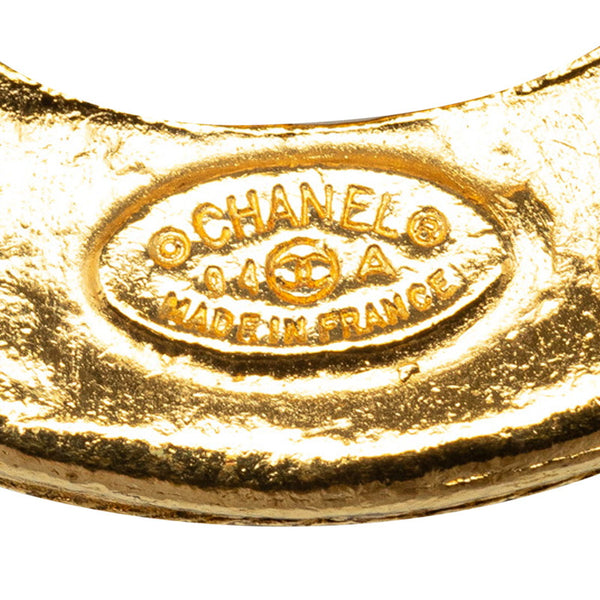 シャネル ヴィンテージ ココマーク 丸型 チェーン ネックレス ゴールド メッキ レディース CHANEL 【中古】