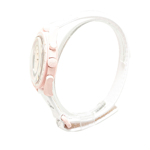 オメガ スピードマスター コラボモデル MISSION TO VENUS 腕時計 クオーツ アイボリー文字盤 ステンレススチール ナイロン レディース OMEGA 【中古】