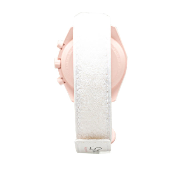 オメガ スピードマスター コラボモデル MISSION TO VENUS 腕時計 クオーツ アイボリー文字盤 ステンレススチール ナイロン レディース OMEGA 【中古】