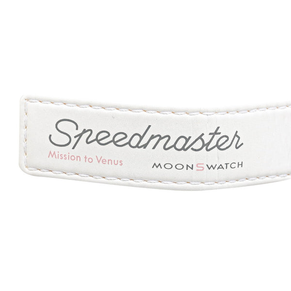 オメガ スピードマスター コラボモデル MISSION TO VENUS 腕時計 クオーツ アイボリー文字盤 ステンレススチール ナイロン レディース OMEGA 【中古】