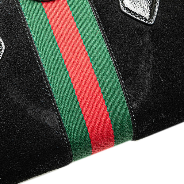 グッチ シェリーライン オフィディア GGミディアム ハンドバッグ ショルダーバッグ 2WAY 524532 ブラック パテントレザー スエード レディース GUCCI 【中古】