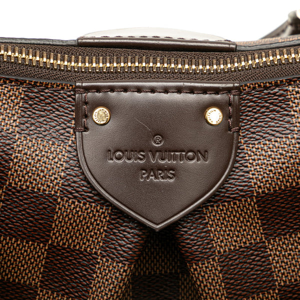 ルイ ヴィトン ダミエ シエナ PM ハンドバッグ ショルダーバッグ 2WAY N41545 ブラウン PVC レザー レディース LOUIS VUITTON 【中古】
