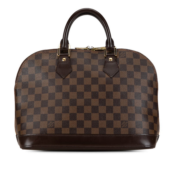 ルイ ヴィトン ダミエ アルマ ハンドバッグ N51131 ブラウン PVC レザー レディース LOUIS VUITTON 【中古】