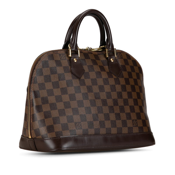 ルイ ヴィトン ダミエ アルマ ハンドバッグ N51131 ブラウン PVC レザー レディース LOUIS VUITTON 【中古】