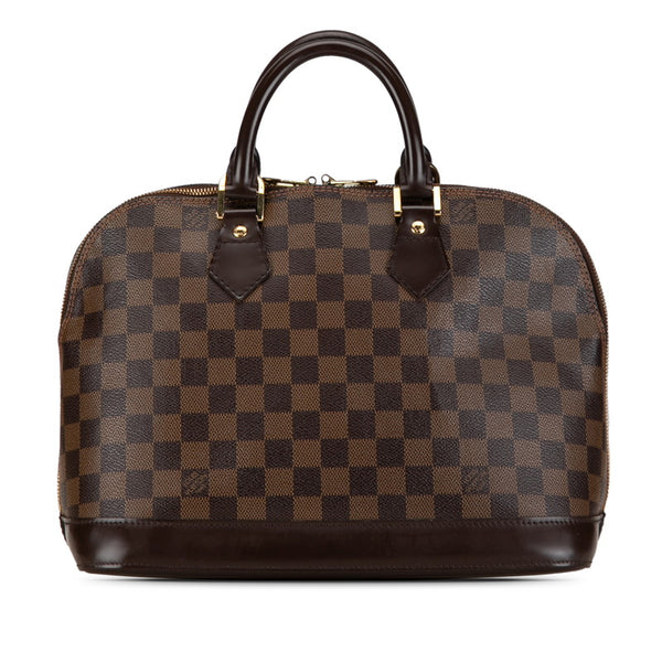 ルイ ヴィトン ダミエ アルマ ハンドバッグ N51131 ブラウン PVC レザー レディース LOUIS VUITTON 【中古】