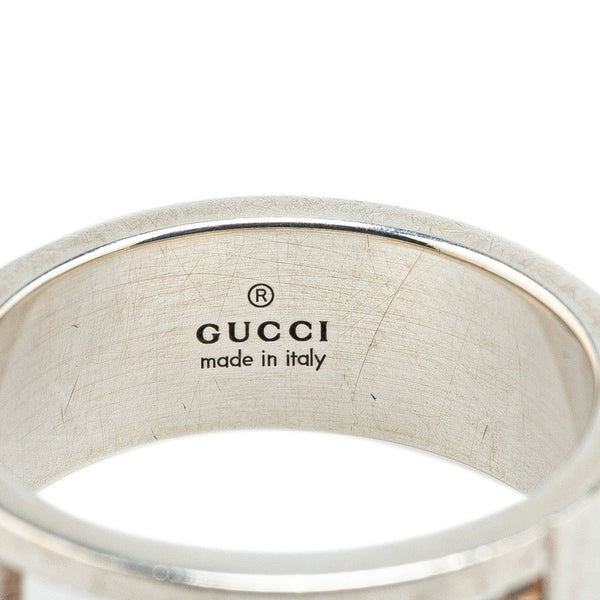 グッチ ブランデッドG リング 指輪 SV925 シルバー メンズ GUCCI 【中古】