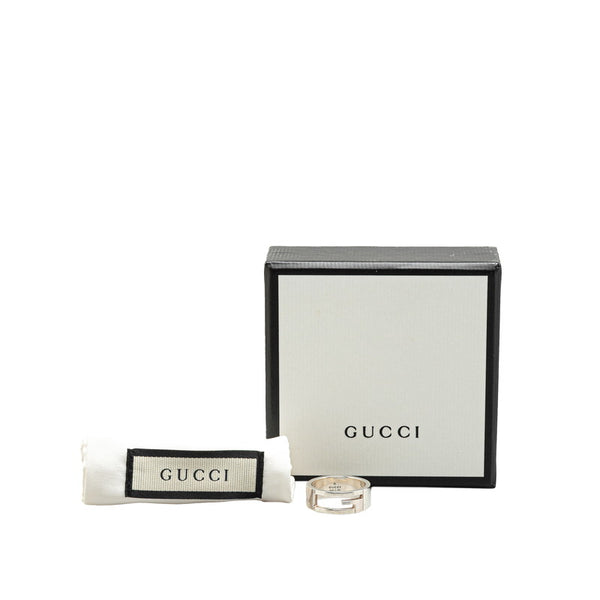 グッチ ブランデッドG リング 指輪 SV925 シルバー メンズ GUCCI 【中古】