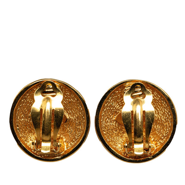 シャネル ココマーク マトラッセ イヤリング ゴールド メッキ レディース CHANEL 【中古】