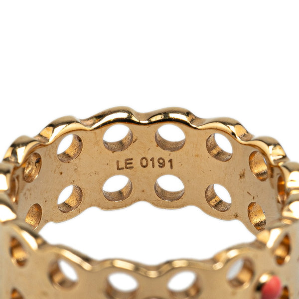 ルイ ヴィトン バーグ ハイドアンドシーク リング 指輪 ＃L M66533 ゴールド メッキ レディース LOUIS VUITTON 【中古】