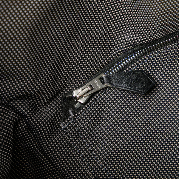 エルメス エールライン バサスPM 斜め掛け ショルダーバッグ  グレー キャンバス レディース HERMES 【中古】