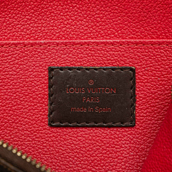 ルイ ヴィトン ダミエ ポシェット コスメティック PM ポーチ N47516 ブラウン PVC レザー レディース LOUIS VUITTON 【中古】