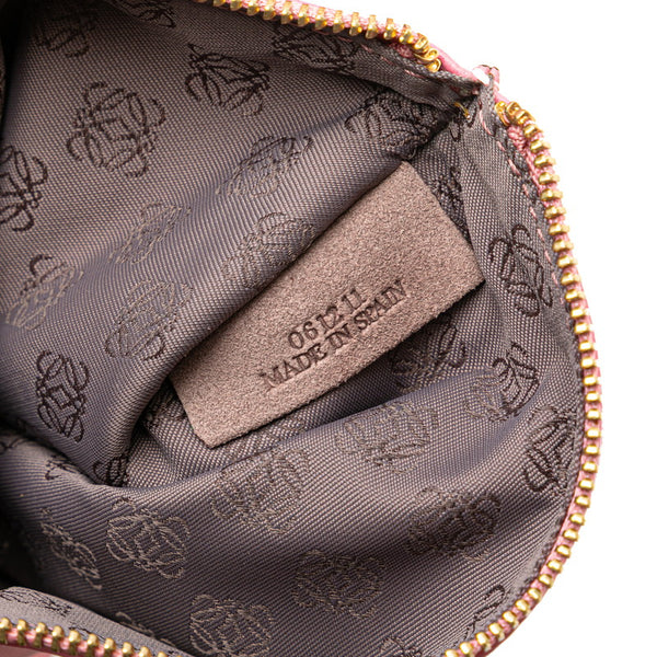 ロエベ アナグラム オリガミ トートバッグ ピンク ナッパレザー レディース LOEWE 【中古】