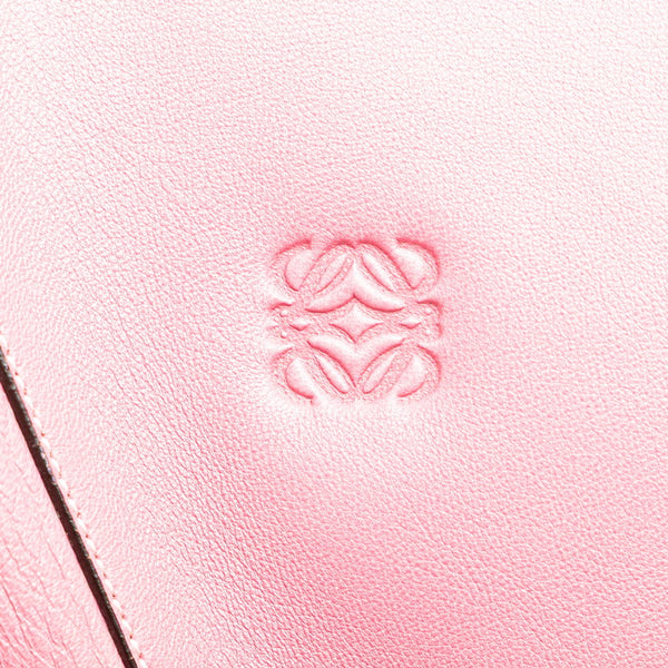 ロエベ アナグラム オリガミ トートバッグ ピンク ナッパレザー レディース LOEWE 【中古】