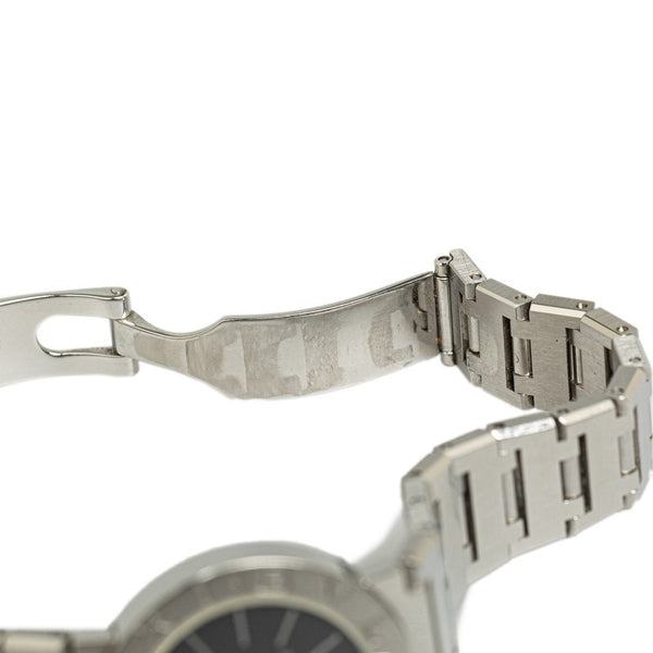 ブルガリ ブルガリブルガリ 腕時計 BB26SS クオーツ ブラック文字盤 ステンレススチール レディース BVLGARI 【中古】