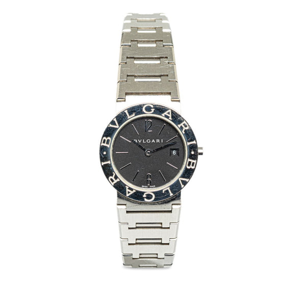 ブルガリ ブルガリブルガリ 腕時計 BB26SS クオーツ ブラック文字盤 ステンレススチール レディース BVLGARI 【中古】