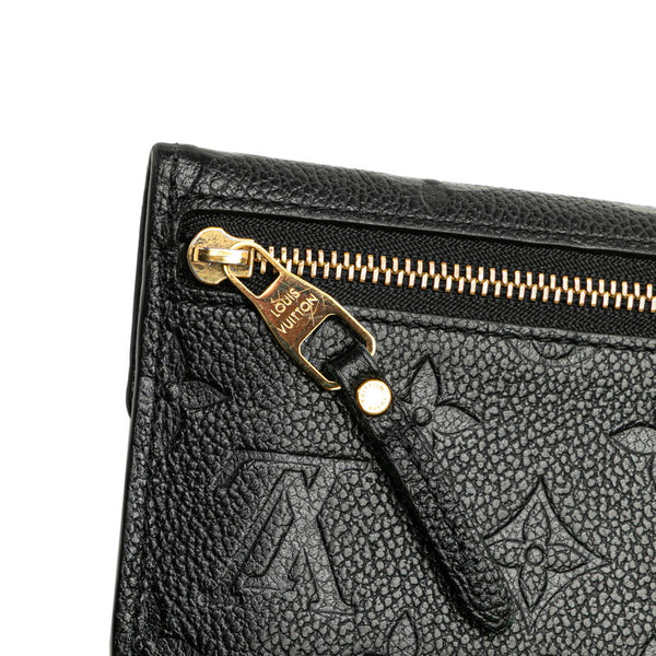 ルイ ヴィトン モノグラム アンプラント ポシェット クレ コインケース 小銭入れ M60633 ブラック レザー レディース LOUIS VUITTON 【中古】