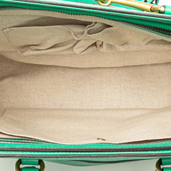 グッチ ホースビット ハンドバッグ ショルダーバッグ 2WAY 319795 グリーン レザー レディース GUCCI 【中古】